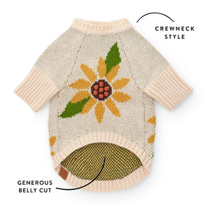 The Foggy Dog - Dog Sweater Sunflower