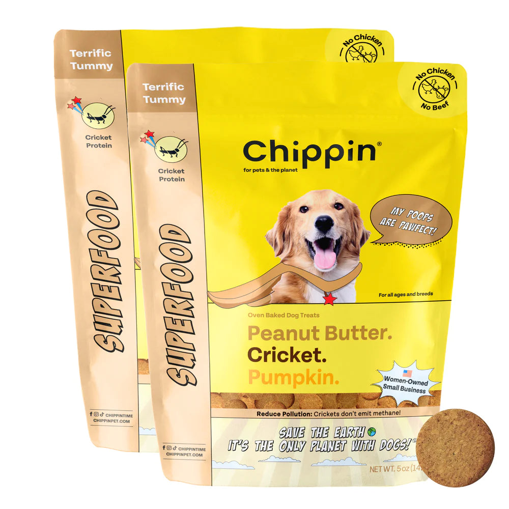 Chippin - Superfood (Peanut Butter-Cricket-Pumpkin) Dog Treat