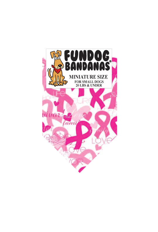 Dog Bandana Breast Cancer Survivor