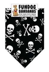 Dog Bandana Skull & Crossbones