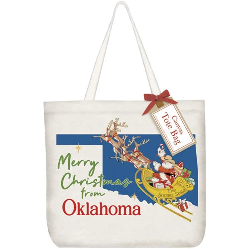 Mary Lake Thompson - Tote Bag Christmas From Oklahoma