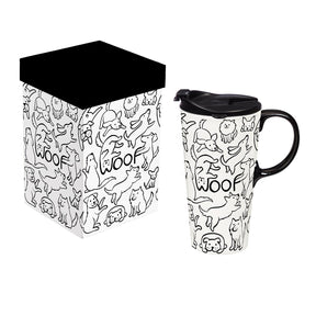 Ceramic Cup Woof Dog