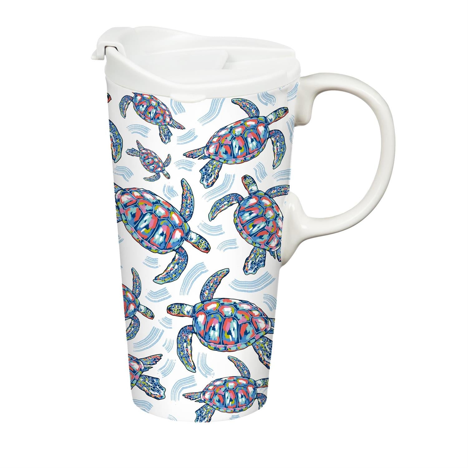 Evergreen Enterprises - Ceramic Cup Blue Coastal Sea