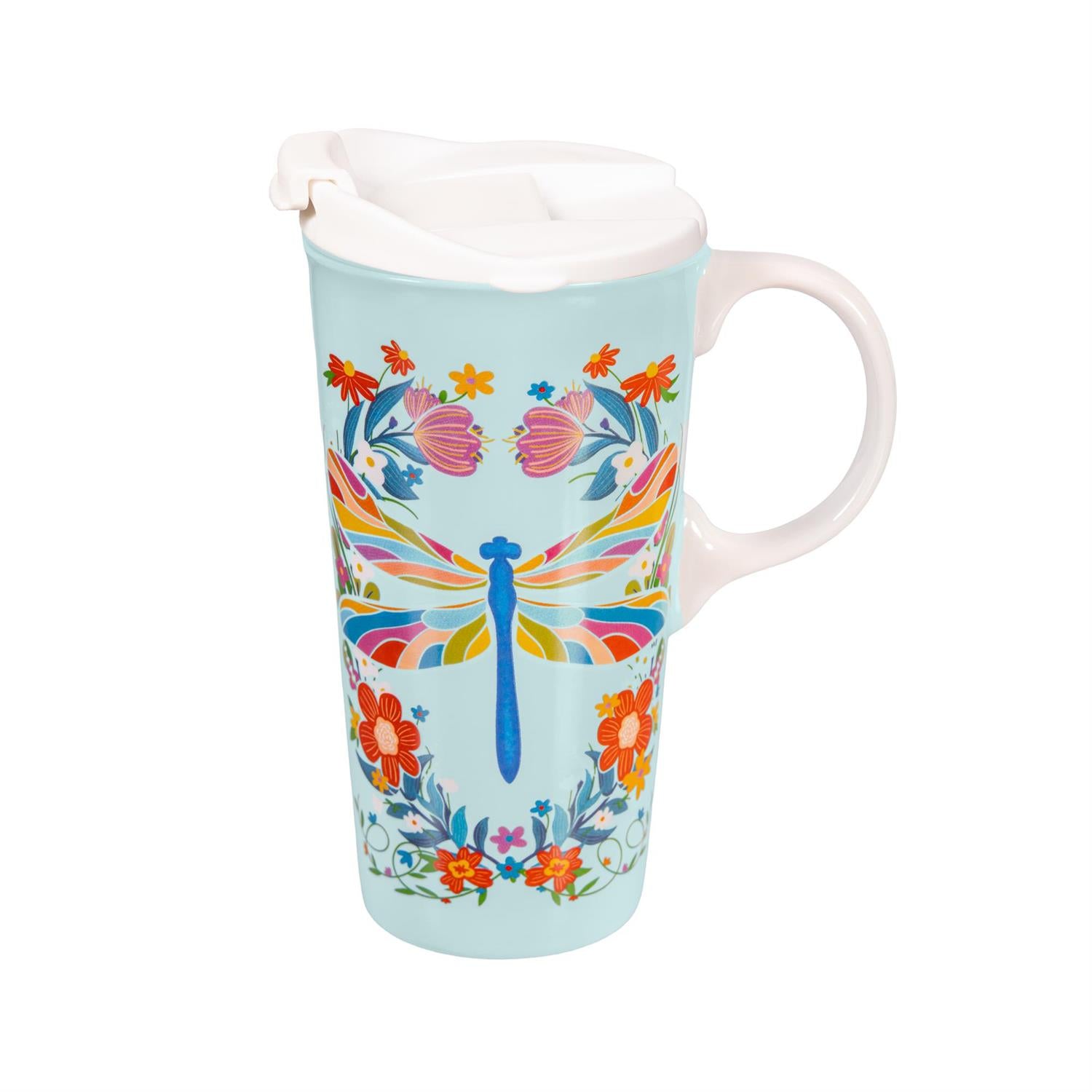 Evergreen Enterprises - Ceramic Cup What She Shed Dragonfly with Gift Box