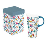 Evergreen Enterprises - Ceramic Cup What She Shed Fantasical Birds w/ Gift Box