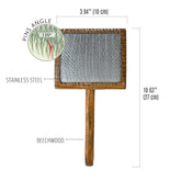 Kika USA - Ergonomic Wooden Slicker Brush