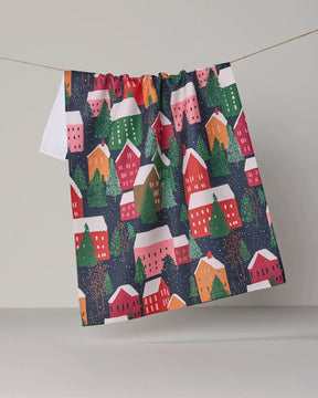 Geometry - Tea Towel Alpine Village