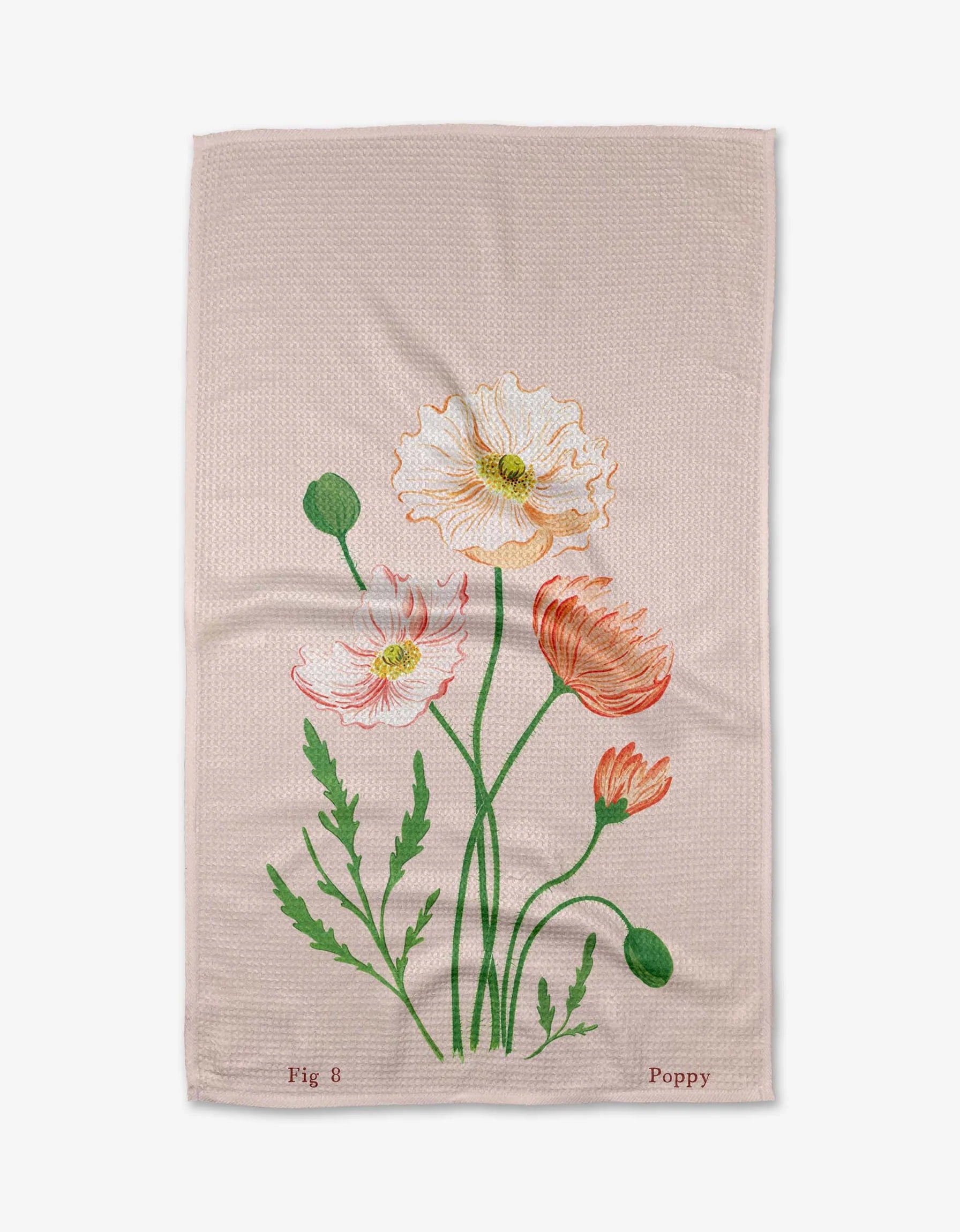 Geometry - Tea Towel August Poppy