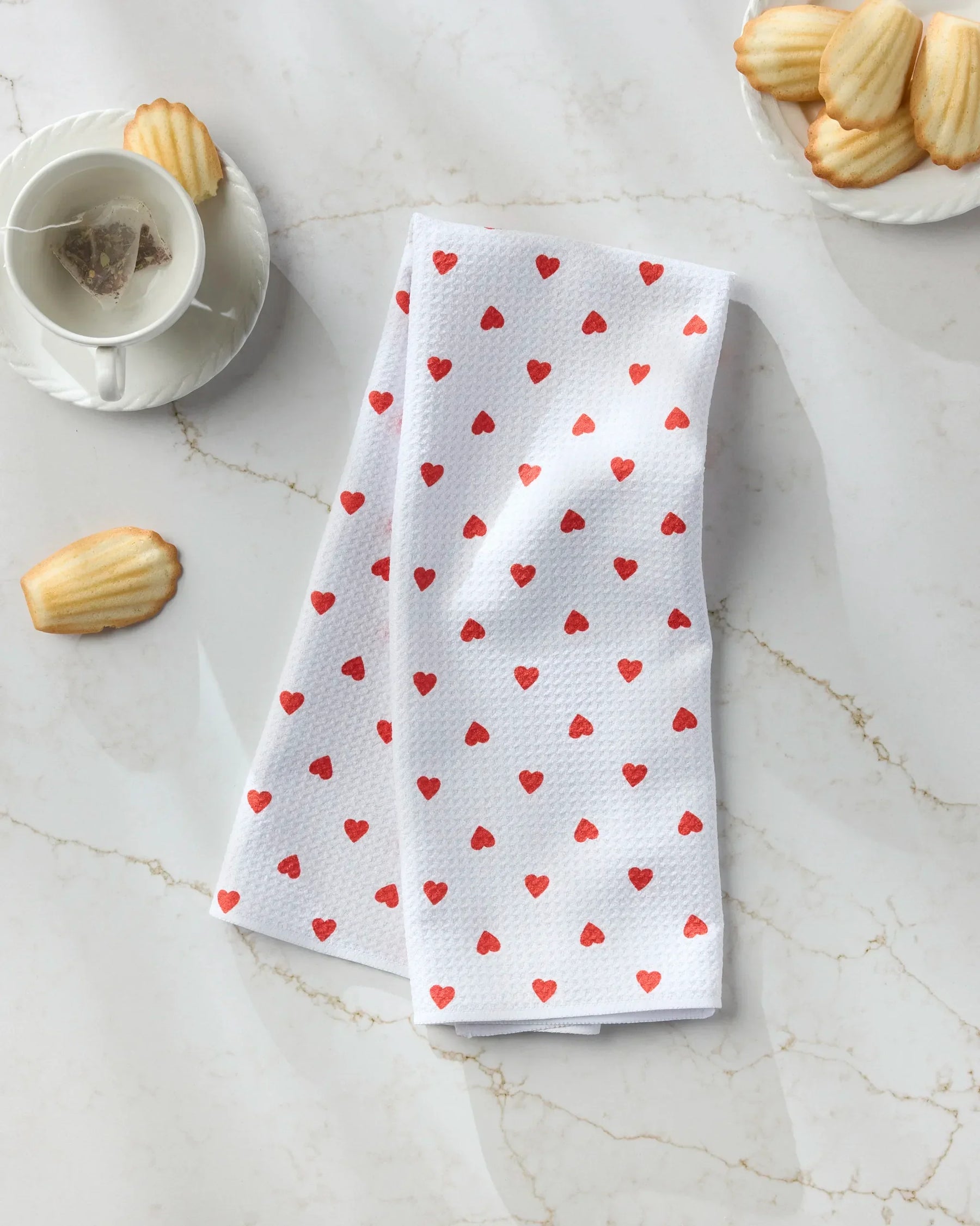 Geometry - Tea Towel Baby Hearts