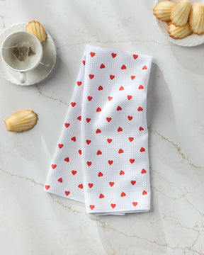 Geometry - Tea Towel Baby Hearts