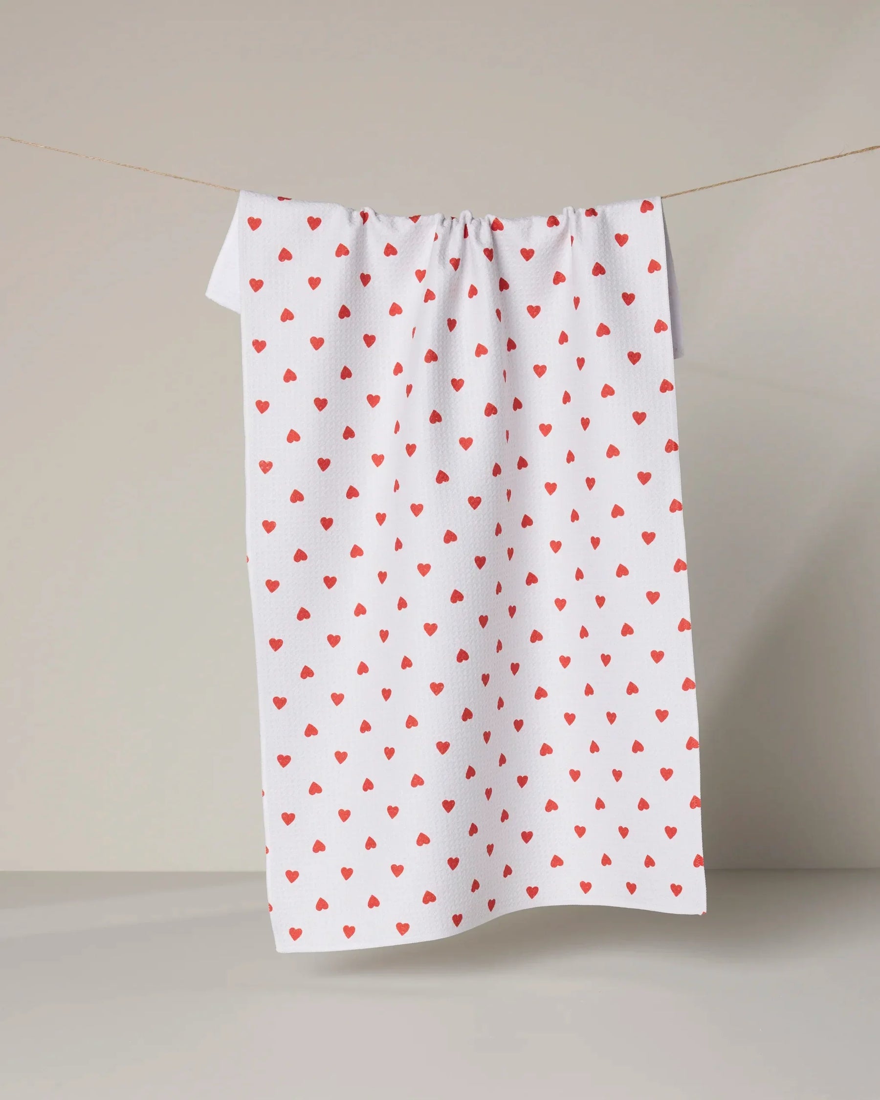 Geometry - Tea Towel Baby Hearts