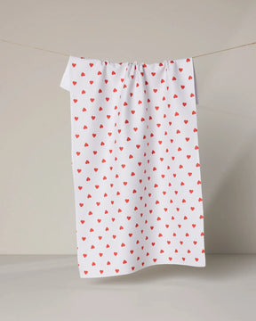 Geometry - Tea Towel Baby Hearts