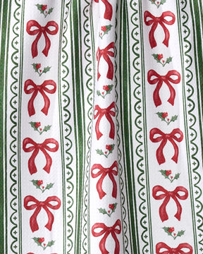 Geometry - Tea Towel Christmas Bow Stripe