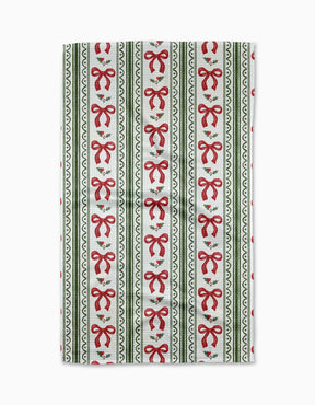 Geometry - Tea Towel Christmas Bow Stripe