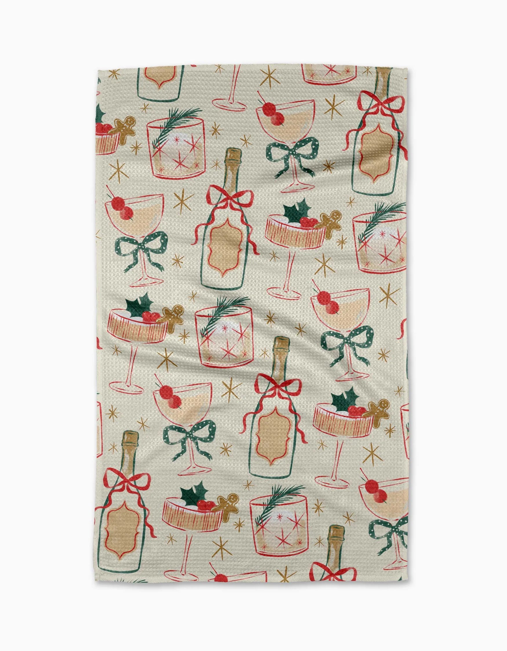 Geometry - Tea Towel Christmas Cocktails