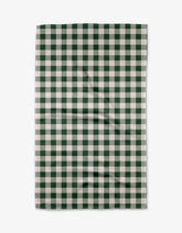 Geometry - Tea Towel Christmas Gingham Green