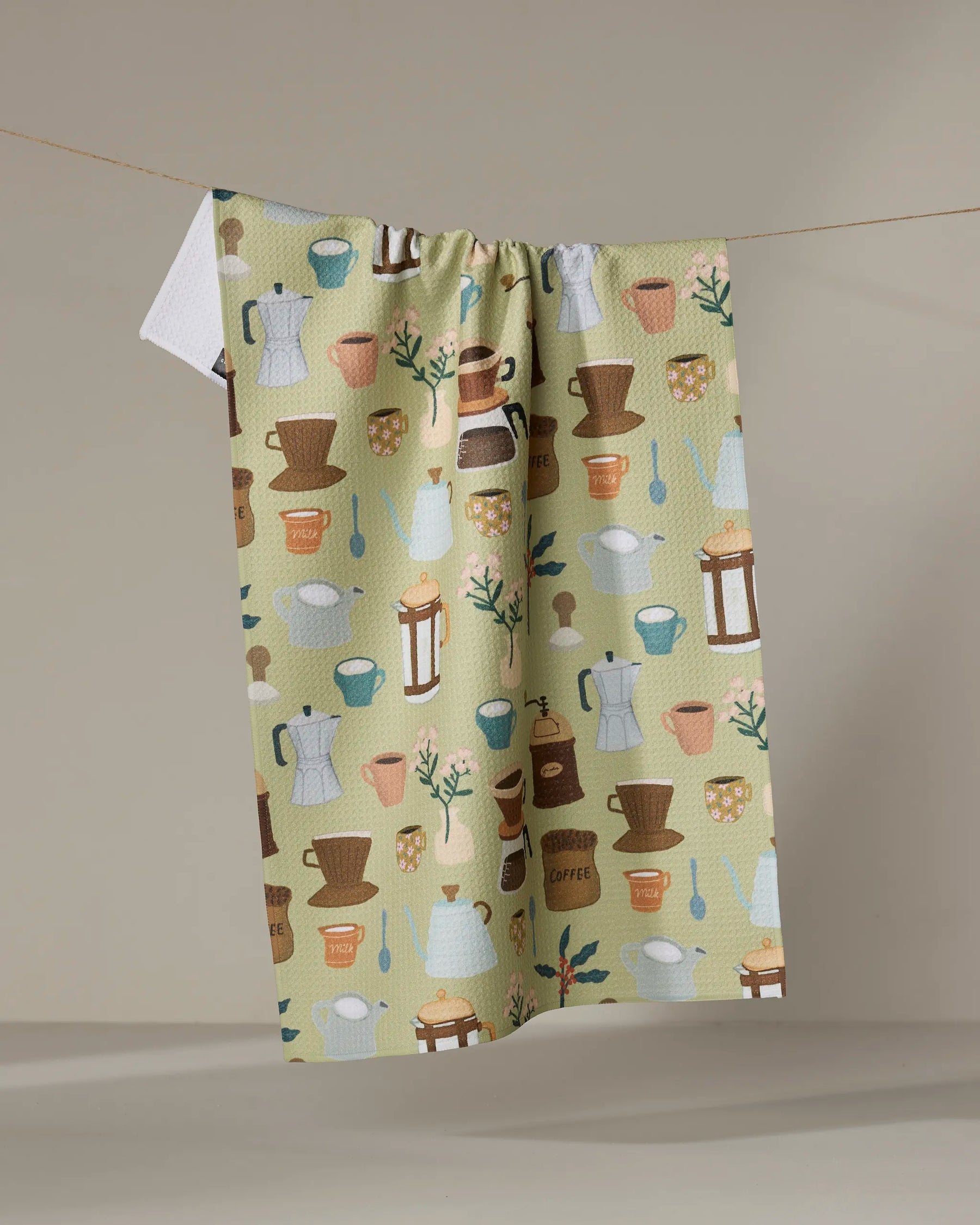 Geometry - Tea Towel Coffee Lovers