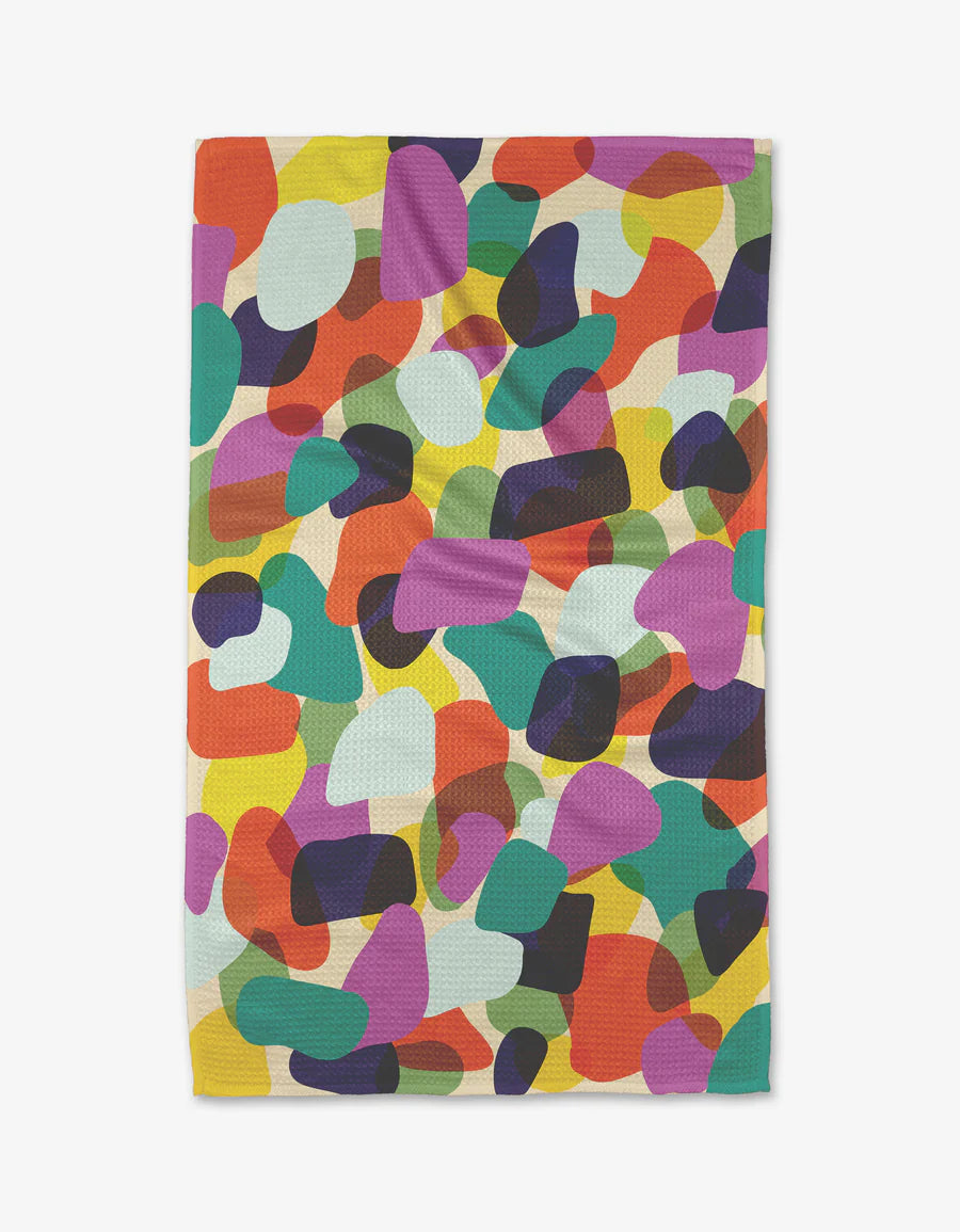 Geometry - Tea Towel Colorful Pebbles