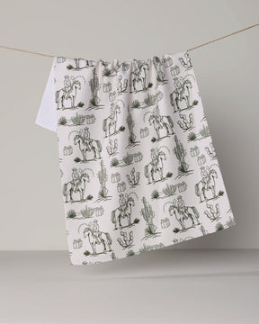 Geometry - Tea Towel Cowboy Claus Pine