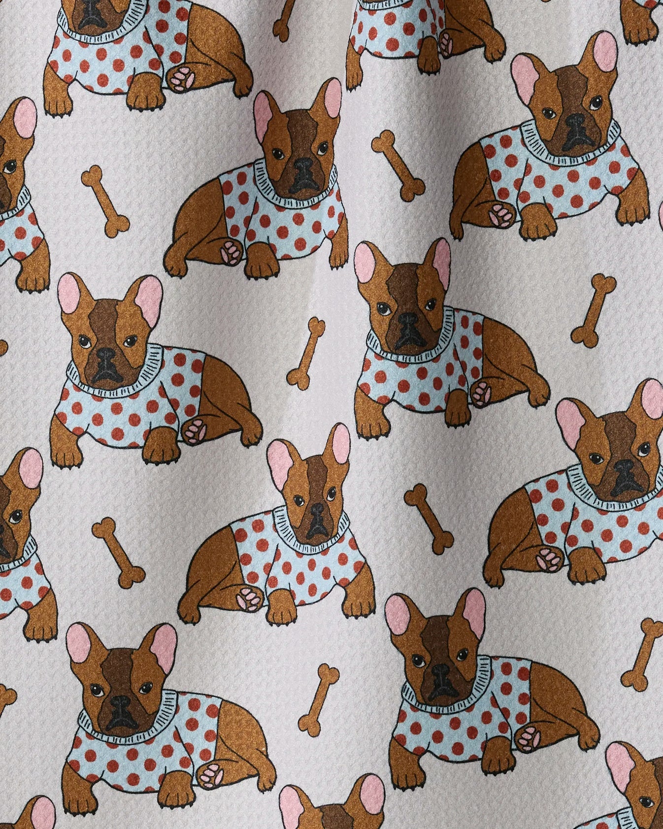 Geometry - Tea Towel Frenchie Fun Sky
