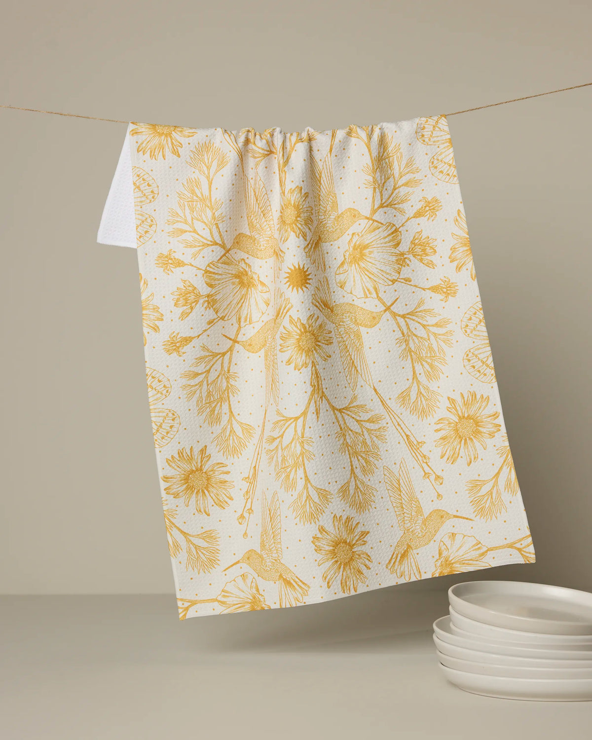 Geometry - Tea Towel Gilded Nectar