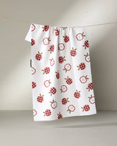 Geometry - Tea Towel Gingham Apples - Southern Agriculture 