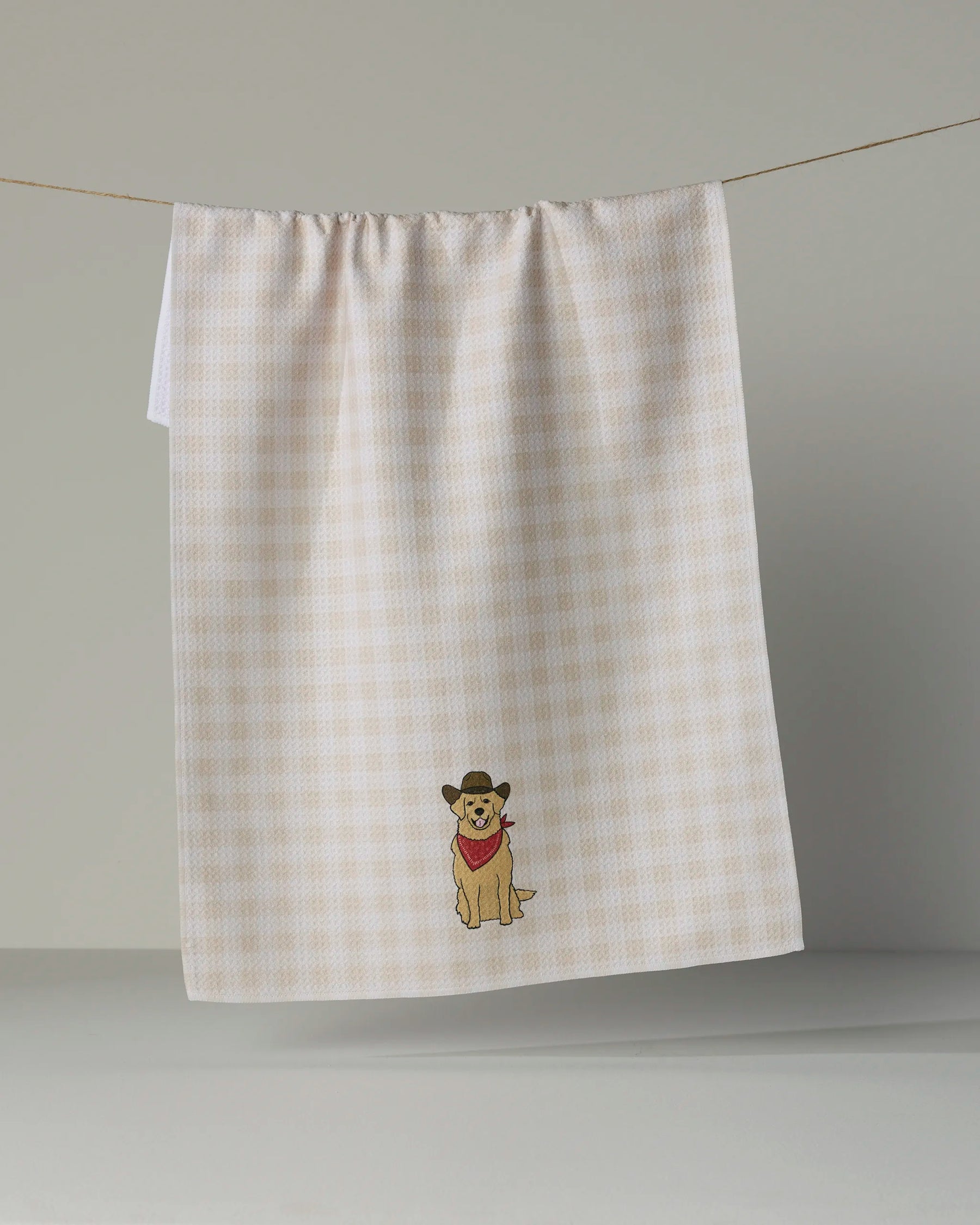 Geometry - Tea Towel Golden Western Oat