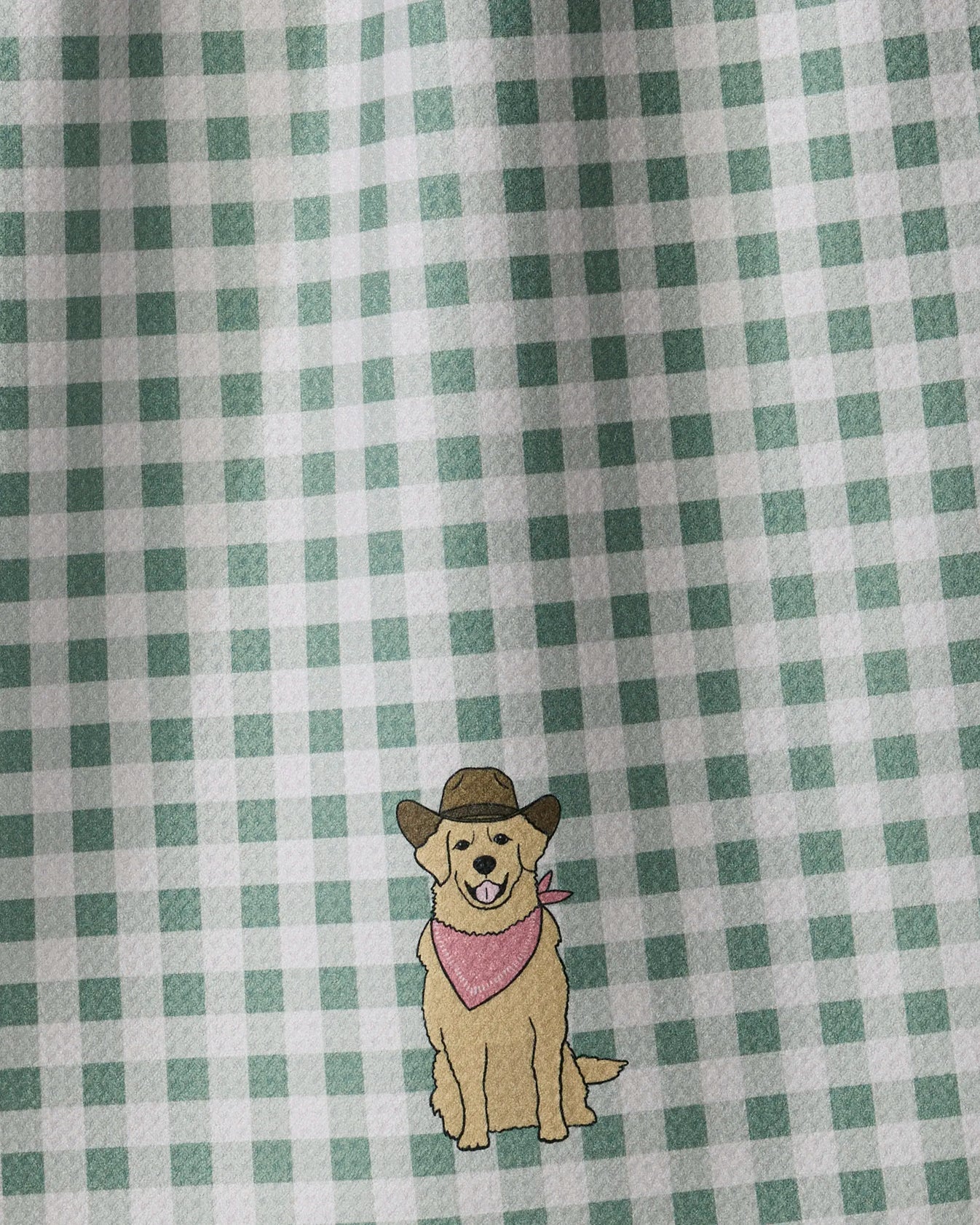 Geometry - Tea Towel Golden Western Sage