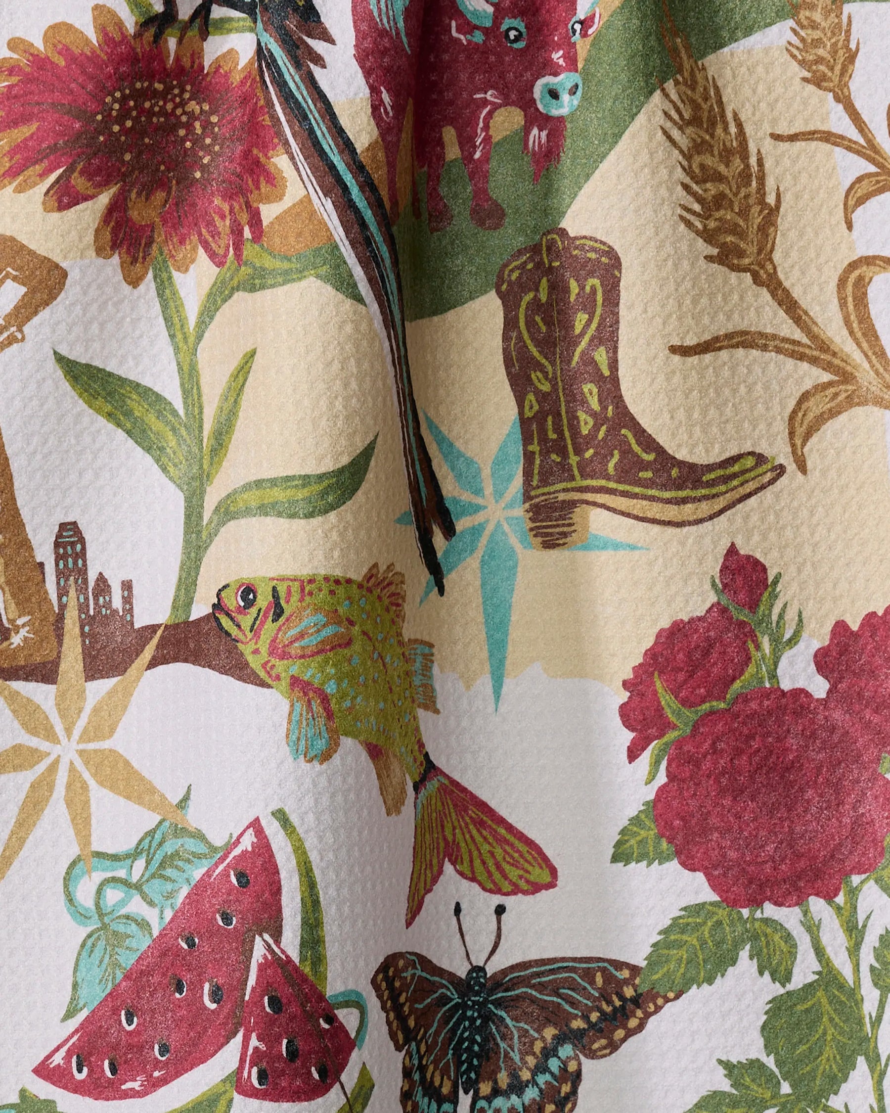 Geometry - Tea Towel Greetings From Oklahoma