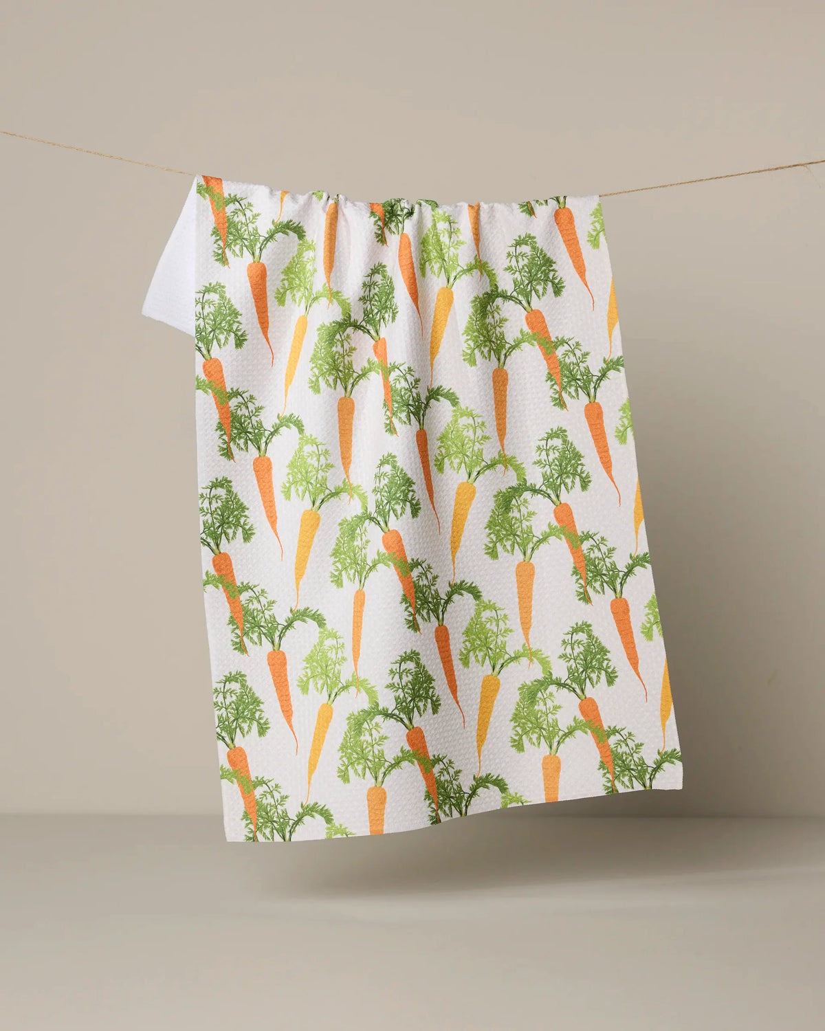 Geometry - Tea Towel Happy Carrots