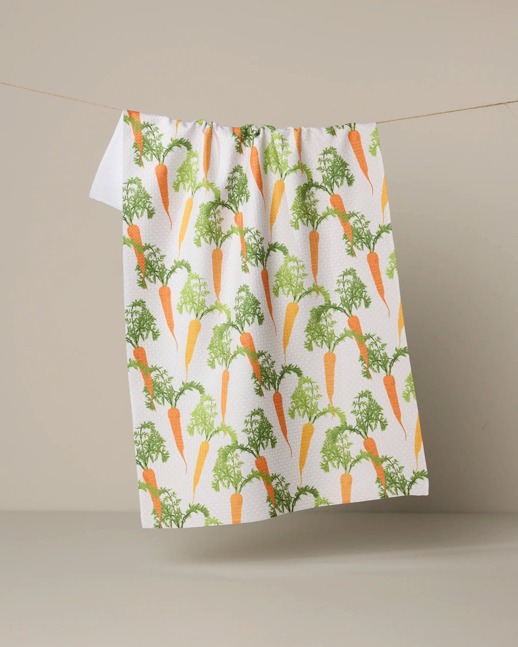 Geometry - Tea Towel Happy Carrots