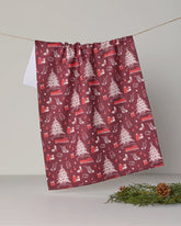 Geometry - Tea Towel Holiday Jubilee Garnet