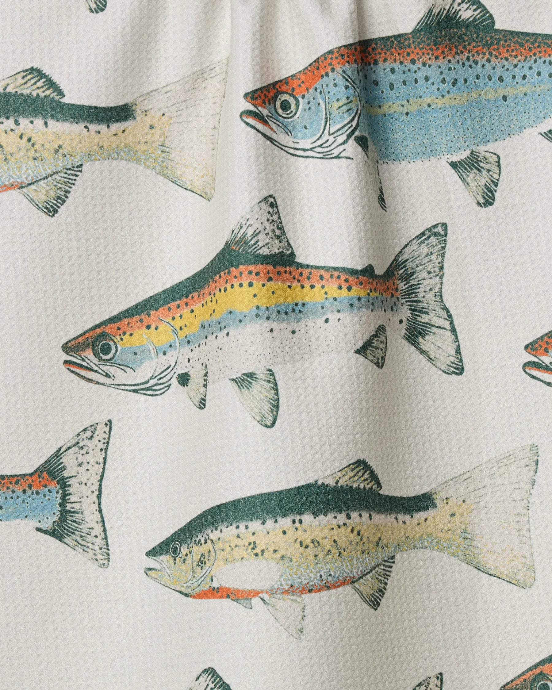 Geometry - Tea Towel Hooked On Fishing