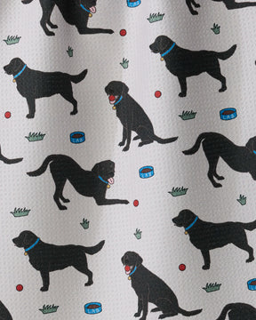 Geometry - Tea Towel Lab Pals Black Lab