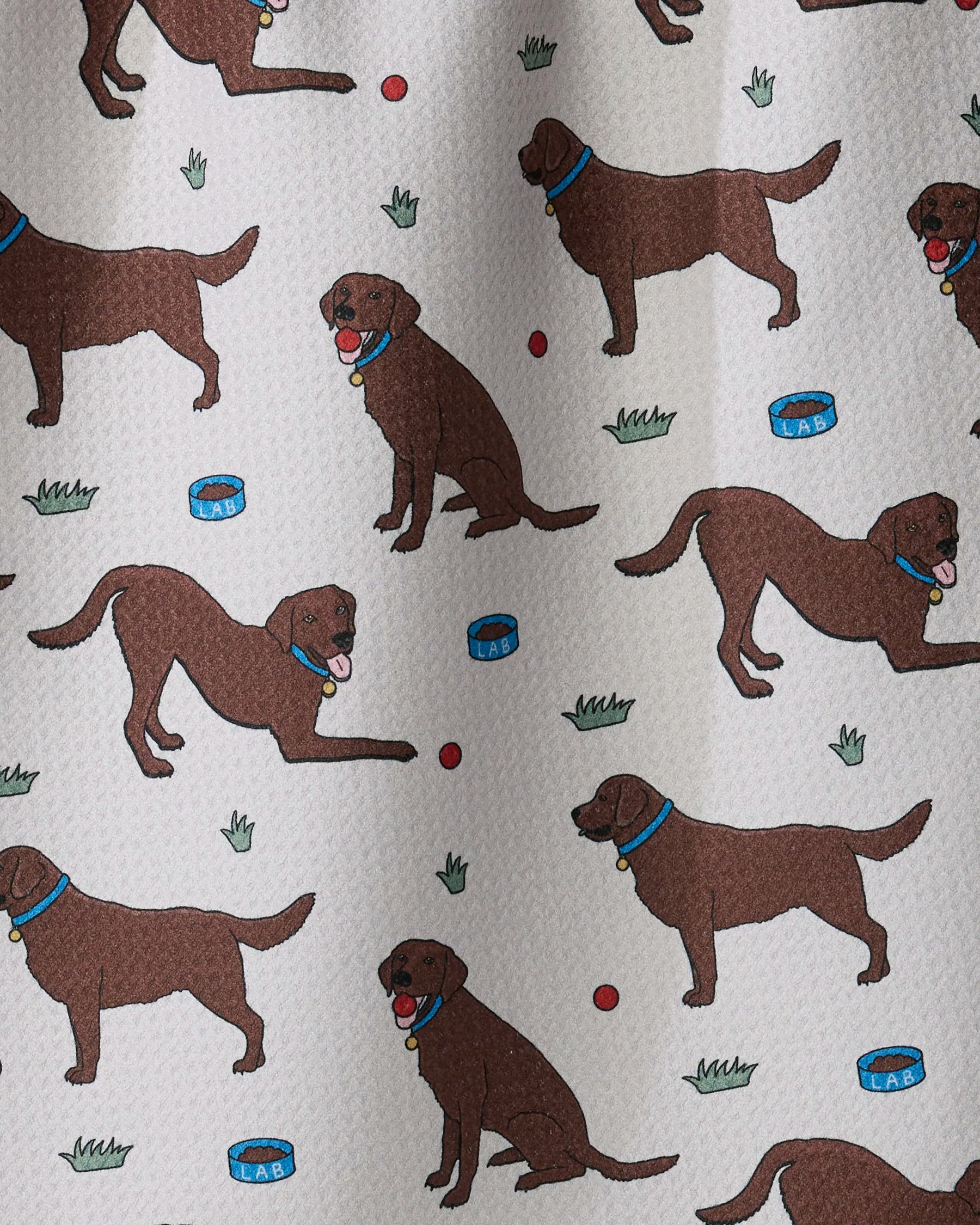 Geometry - Tea Towel Lab Pals Chocolate