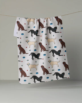 Geometry - Tea Towel Lab Pals Multi