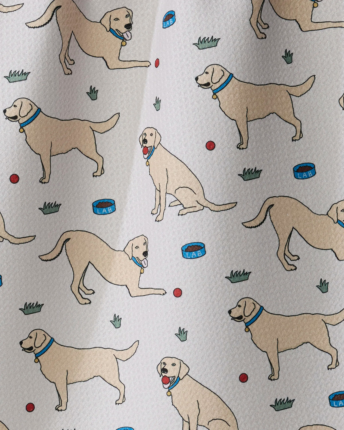 Geometry - Tea Towel Lab Pals Yellow