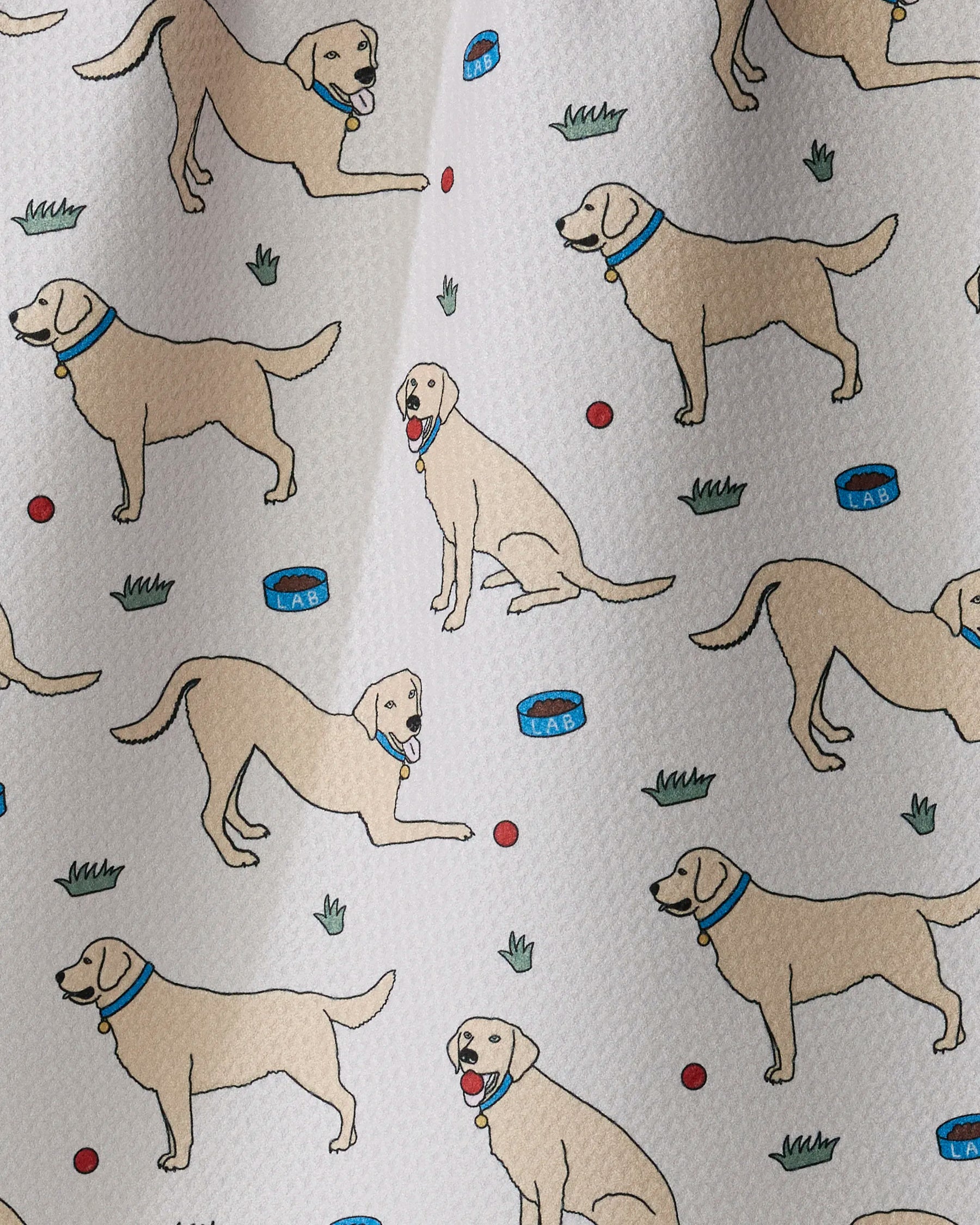 Geometry - Tea Towel Lab Pals Yellow