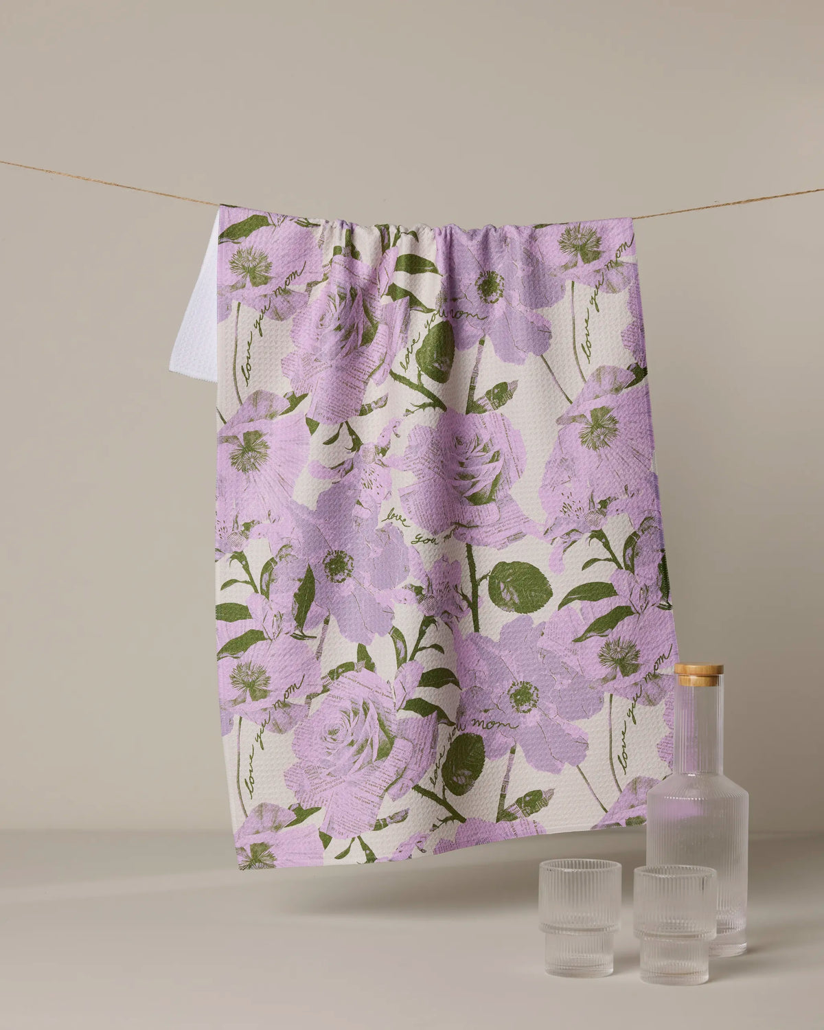 Geometry - Tea Towel Love U Forever