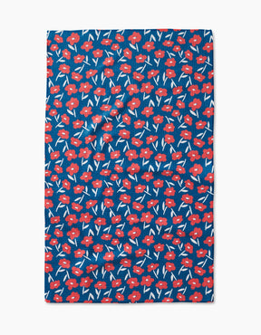 Geometry - Tea Towel Luca Daisy Red