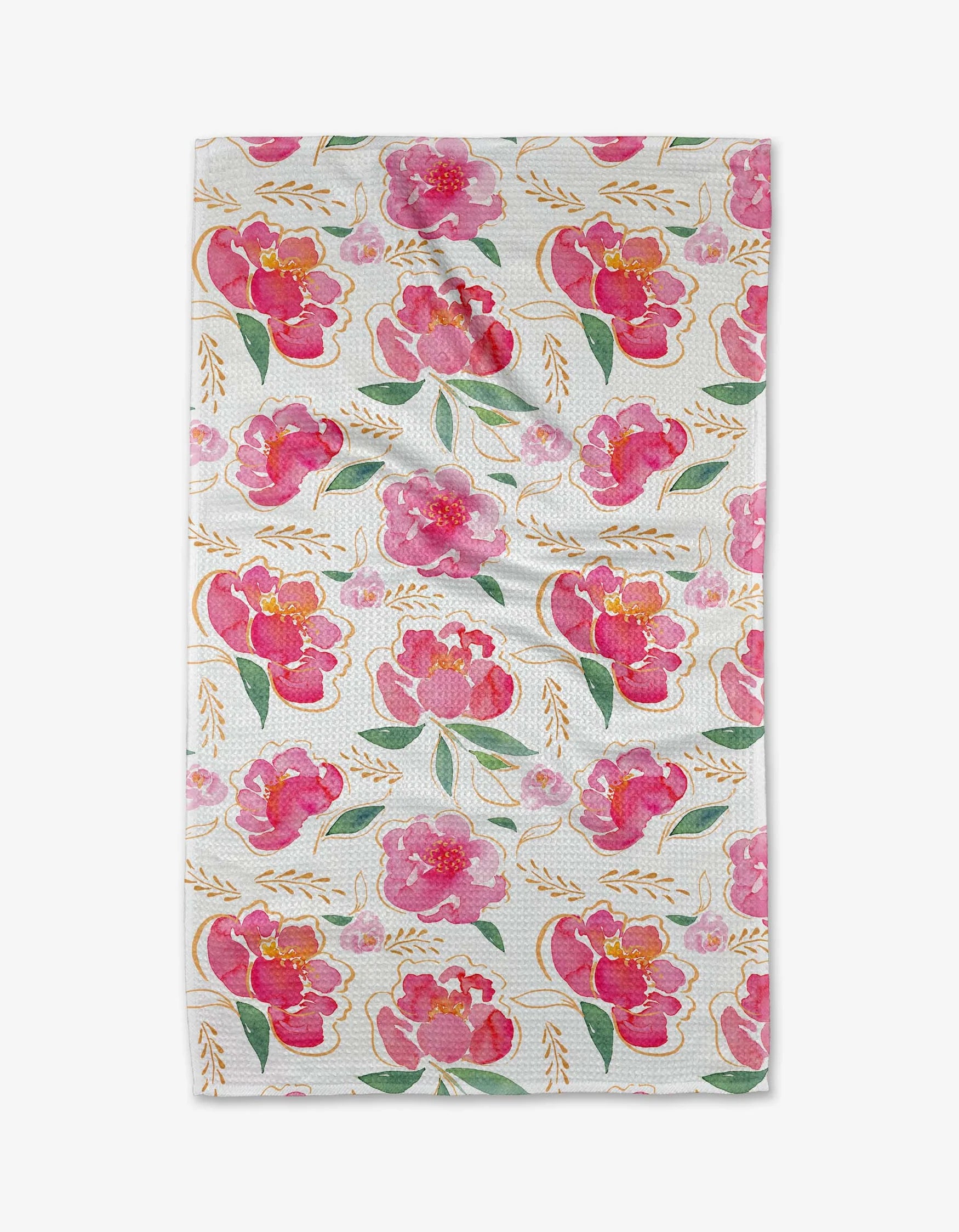 Geometry - Tea Towel Pink Peony - Southern Agriculture 