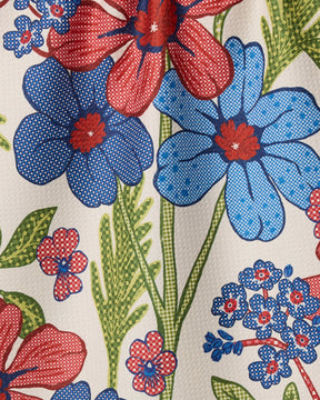 Geometry - Tea Towel Plaid Floral