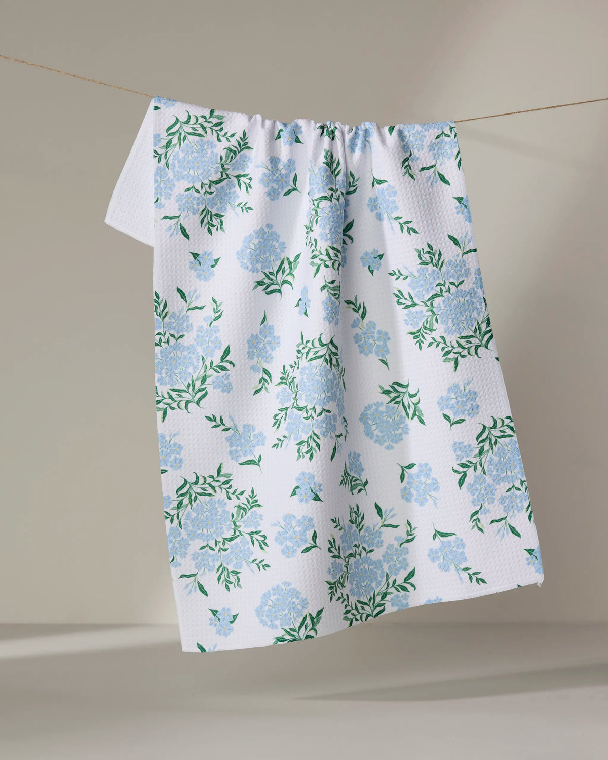 Geometry - Tea Towel Plumbago