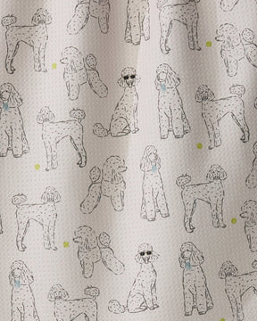 Geometry - Tea Towel Poodle Party Storm