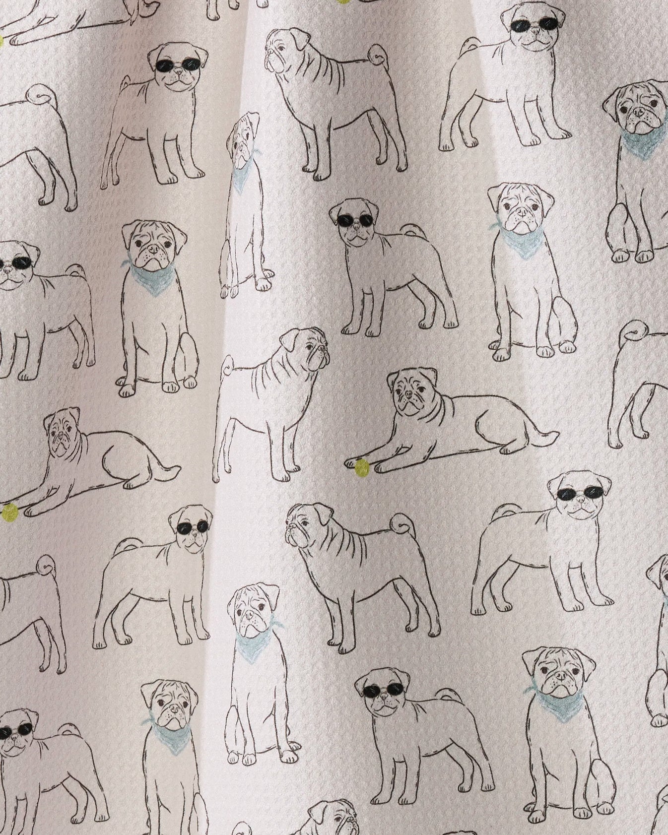 Geometry - Tea Towel Pug Pals Storm