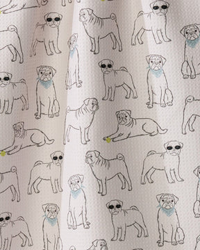 Geometry - Tea Towel Pug Pals Storm