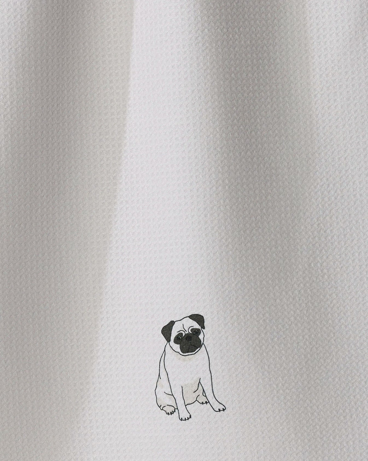 Geometry - Tea Towel Pug Pose Fawn