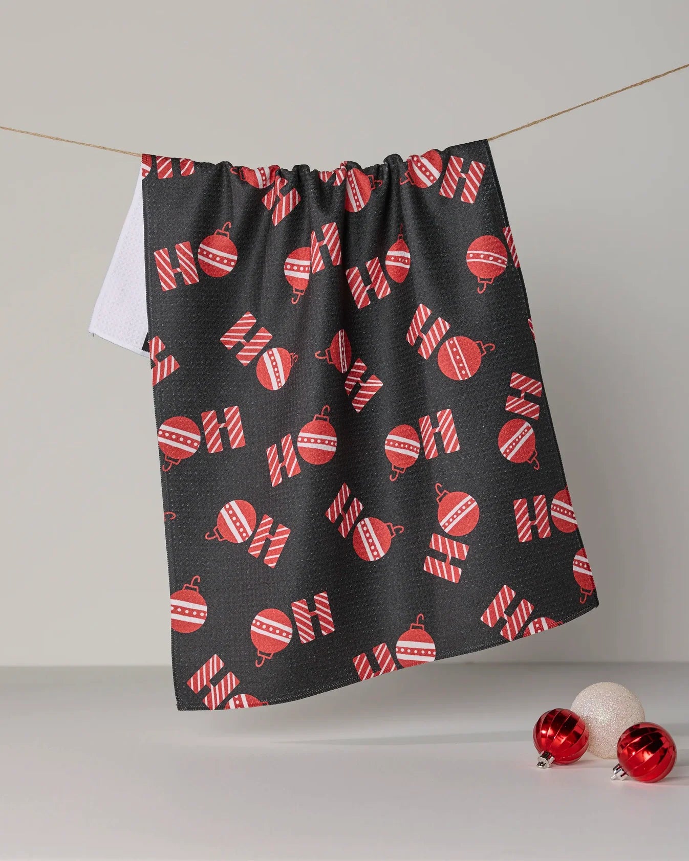 Geometry - Tea Towel Santa Greetings