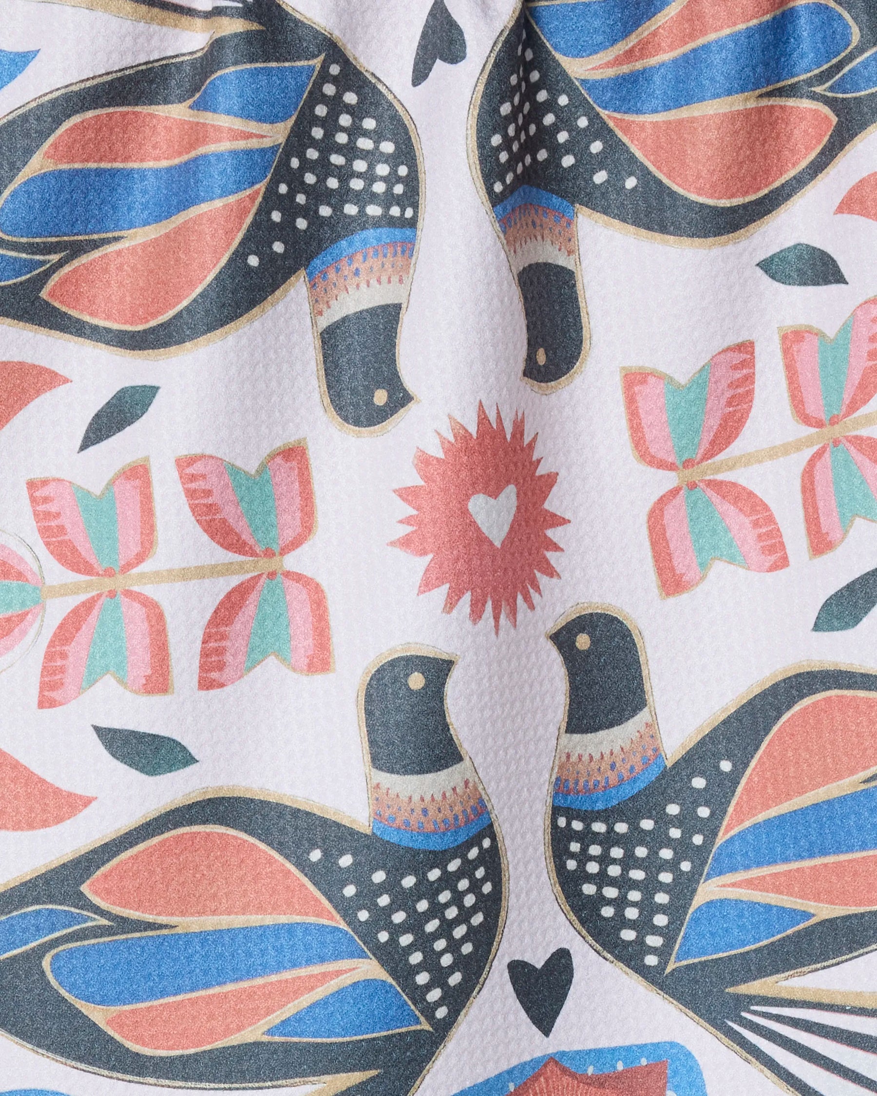 Geometry - Tea Towel Scandi Lovebirds