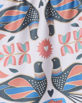 Geometry - Tea Towel Scandi Lovebirds